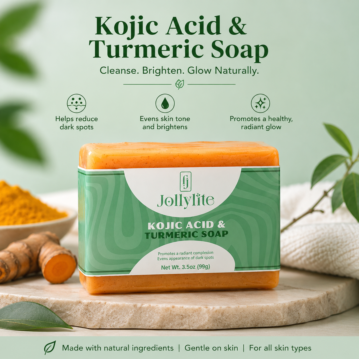 Kojic Acid & Turmeric Soap