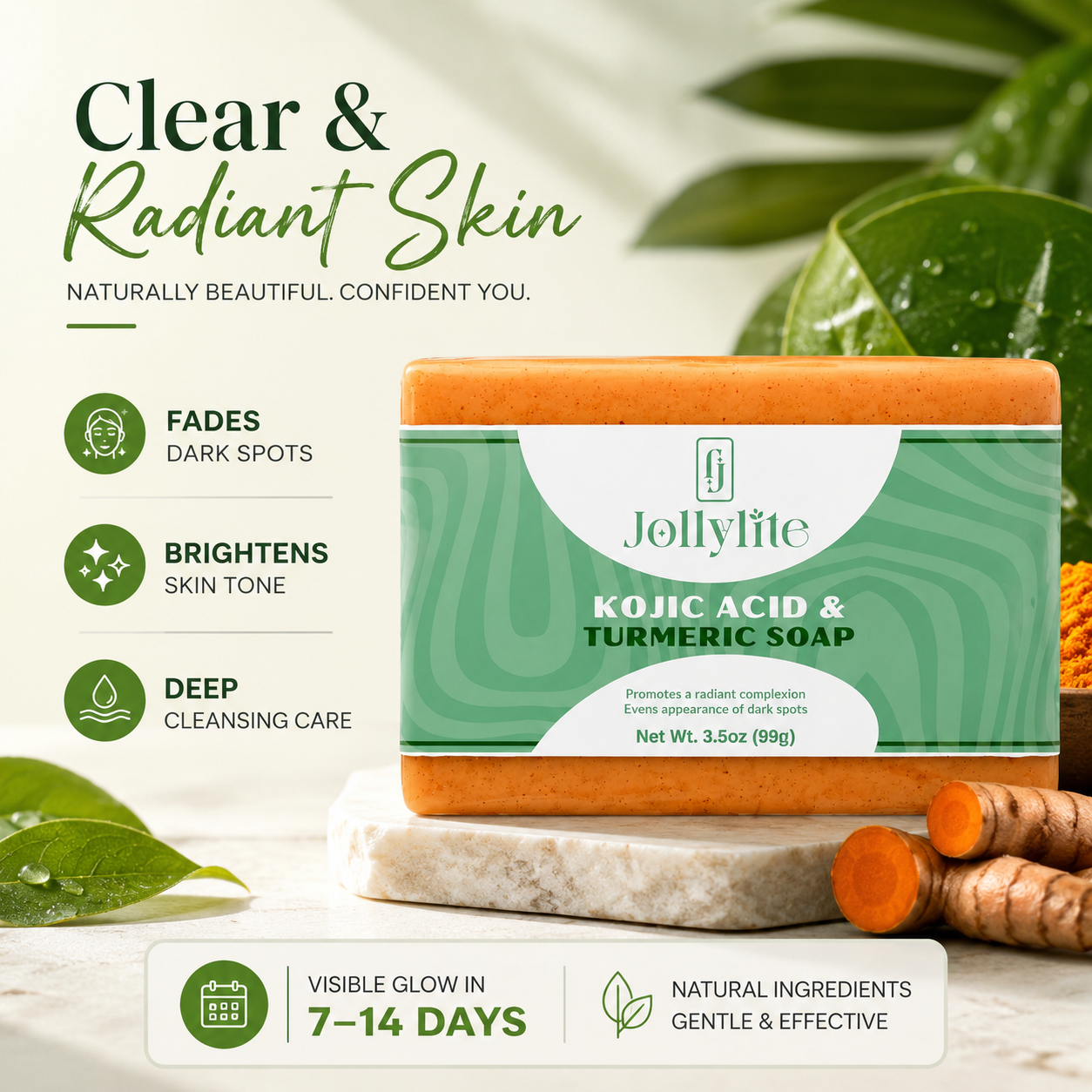 Kojic Acid & Turmeric Soap